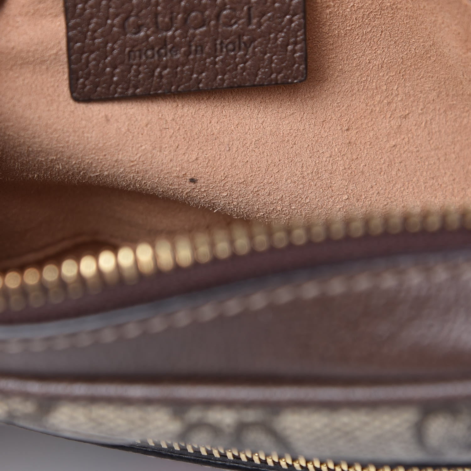 Gucci GG Supreme Monogram Web Mini Ophidia Shoulder Bag Brown 8 of 12