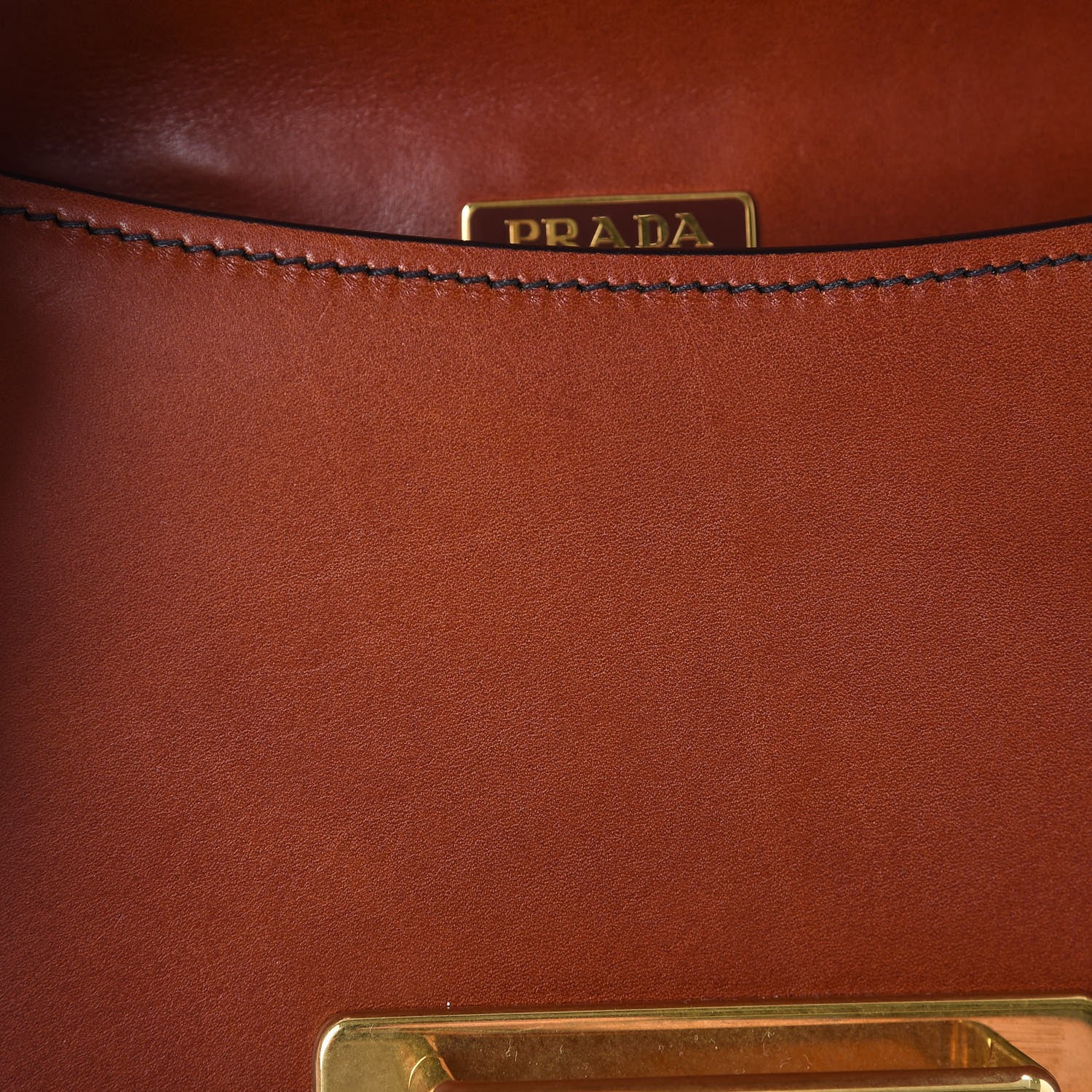 Prada City Calf Saffiano Pionniere Bag Cotto Black 9 of 11