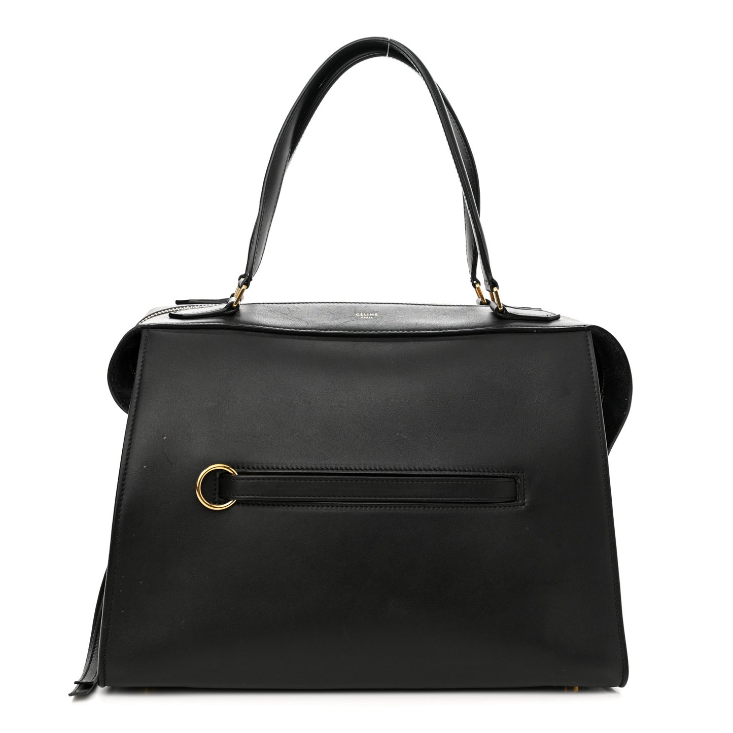 Smooth Calfskin Small Ring Bag Black