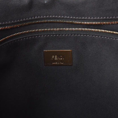 Fendi Vitello Glacier Medium FF Tote Rosso Cardinale 5 of 8
