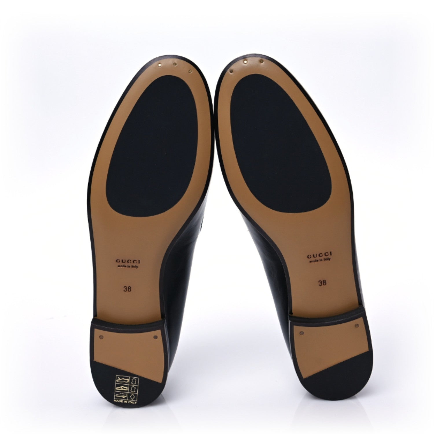 Gucci Calfskin Womens Jordaan Loafers 38 Black 5 of 9