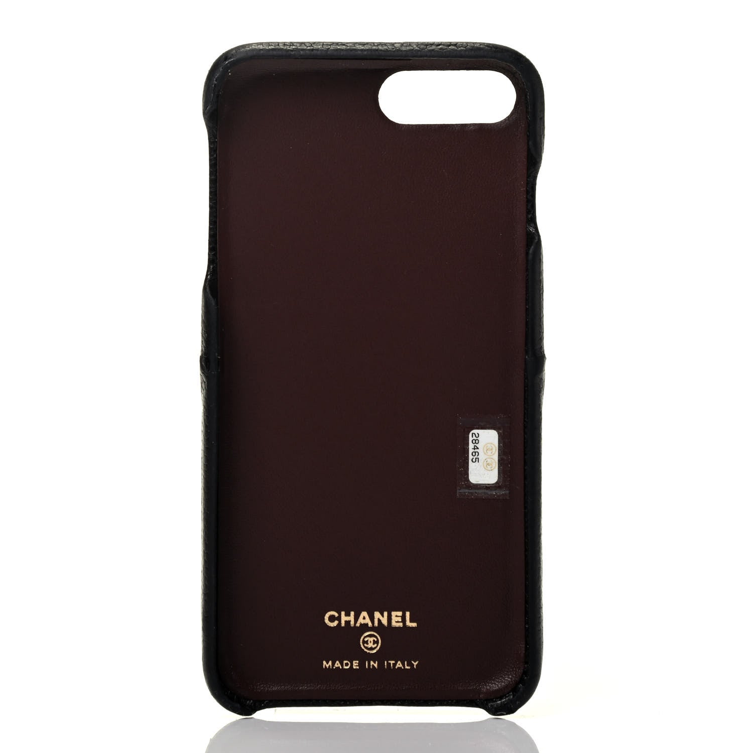 Chanel Grained Lambskin Quilted iPhone 8 Plus Coco Tech Case Black 3 of 6