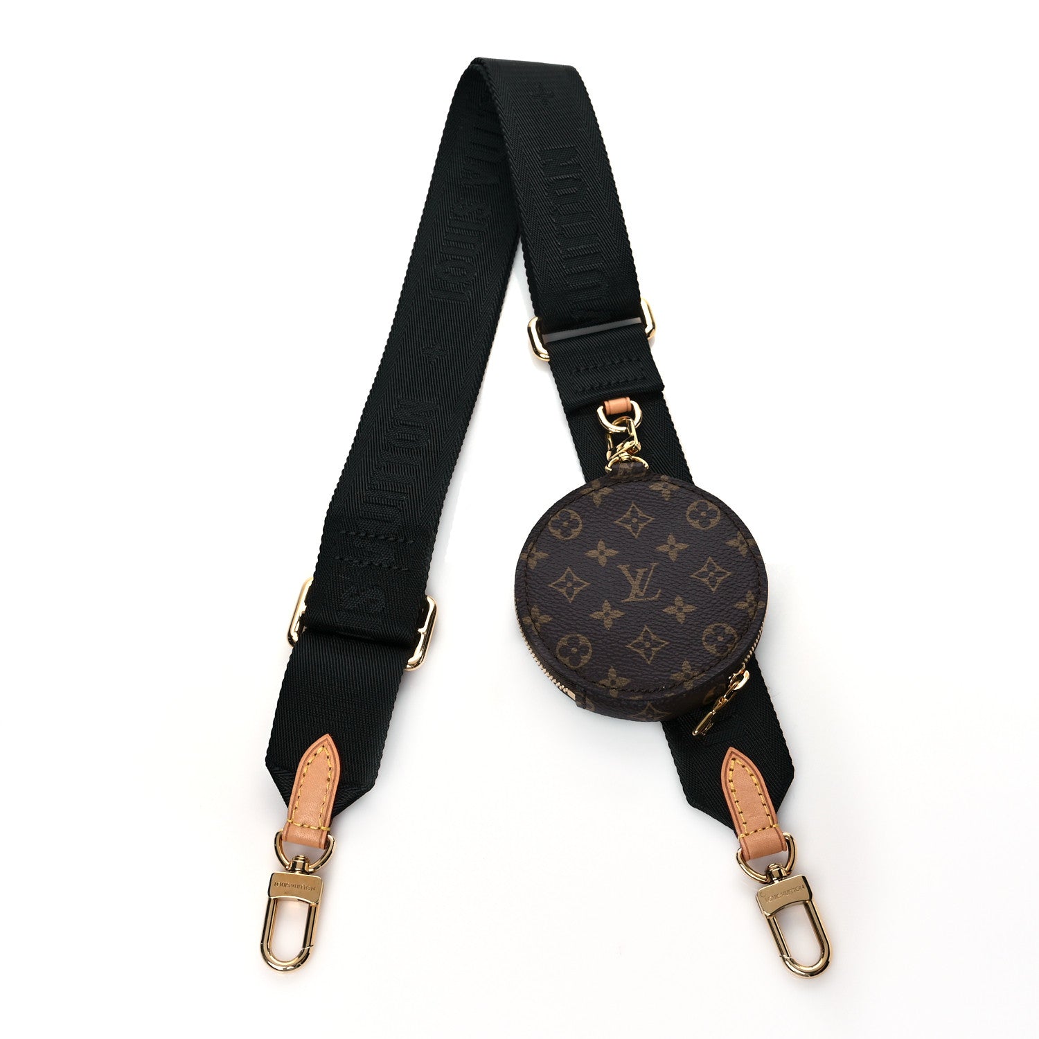 Louis Vuitton Monogram Multi Pochette Accessories Bandouliere Shoulder Strap Black 1 of 5