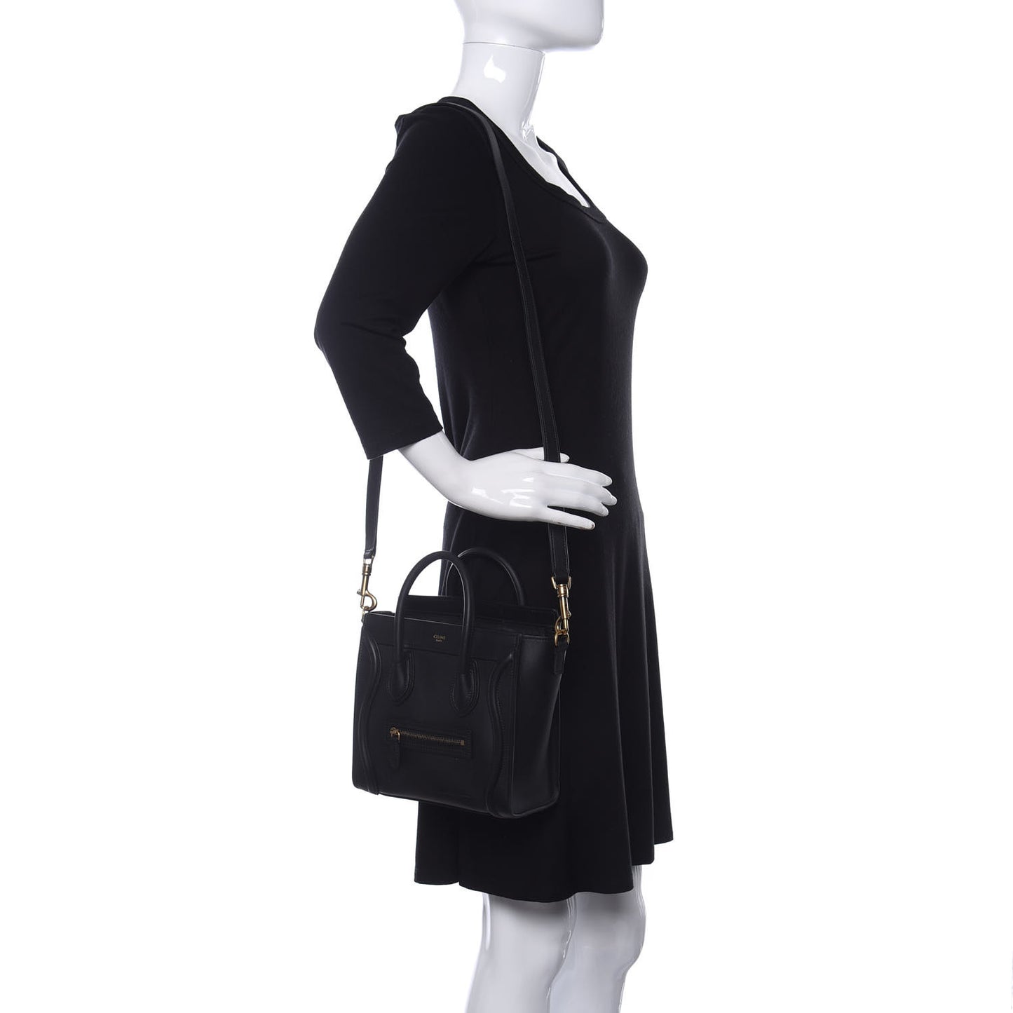 Smooth Calfskin Nano Luggage Black
