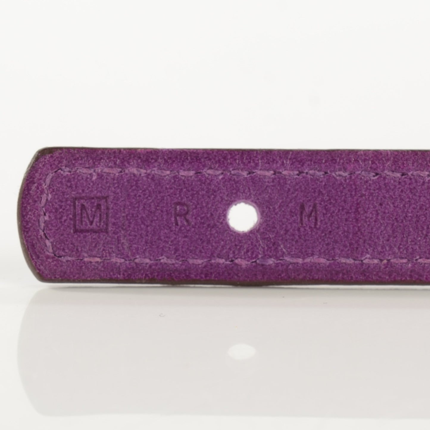 Tadelakt Chamonix Looping Interchangeable Simple Tour Bracelet M Black Violette