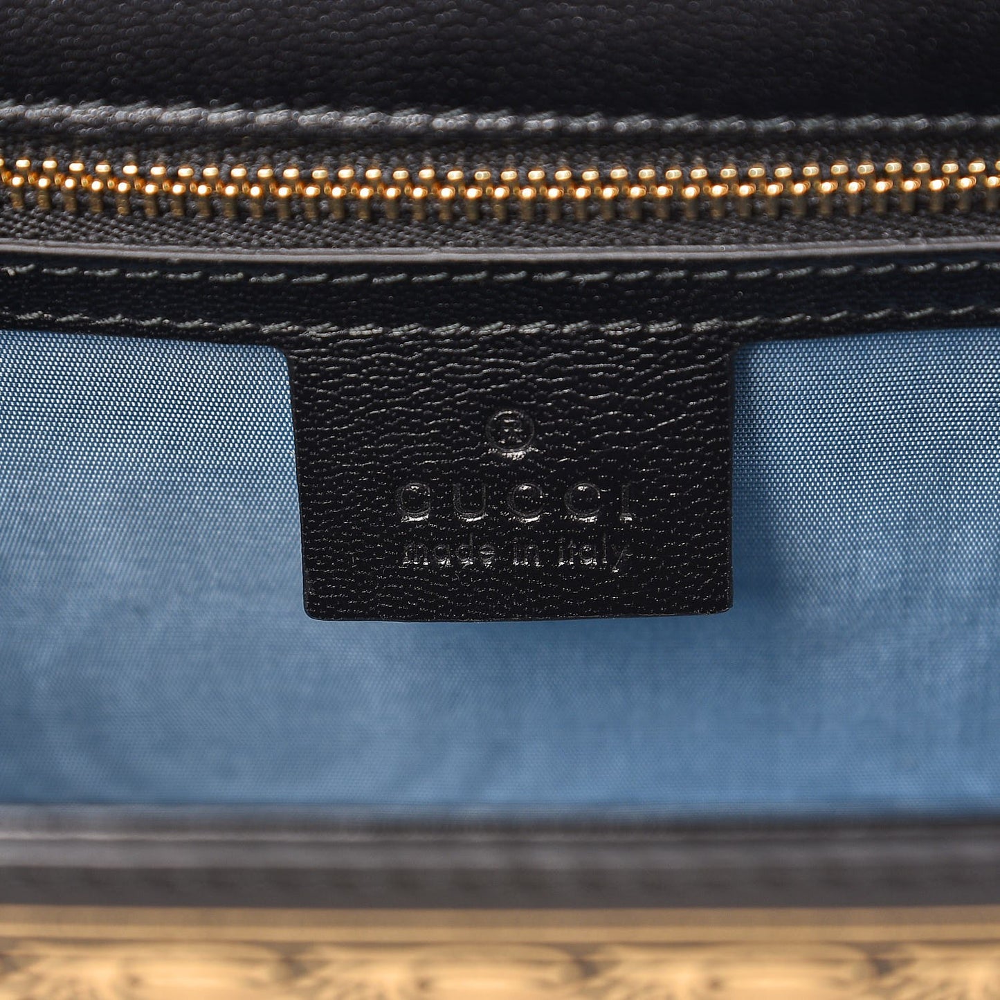 Calfskin Star Printed Small Sylvie Shoulder Bag Gold Black