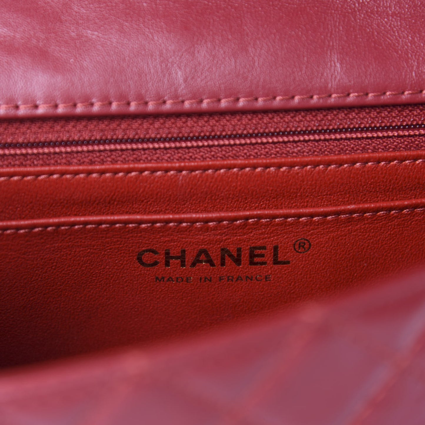 Aged Calfskin Quilted 2.55 Reissue Mini Flap Red
