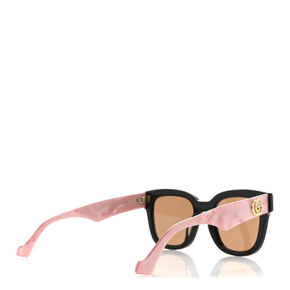 Gucci Rectangle 52mm Frame Sunglasses GG0998/S Black Pink 4 of 10