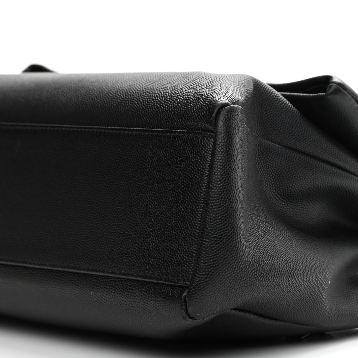 Grain De Poudre Medium West Hollywood Monogram Fold-Over Black