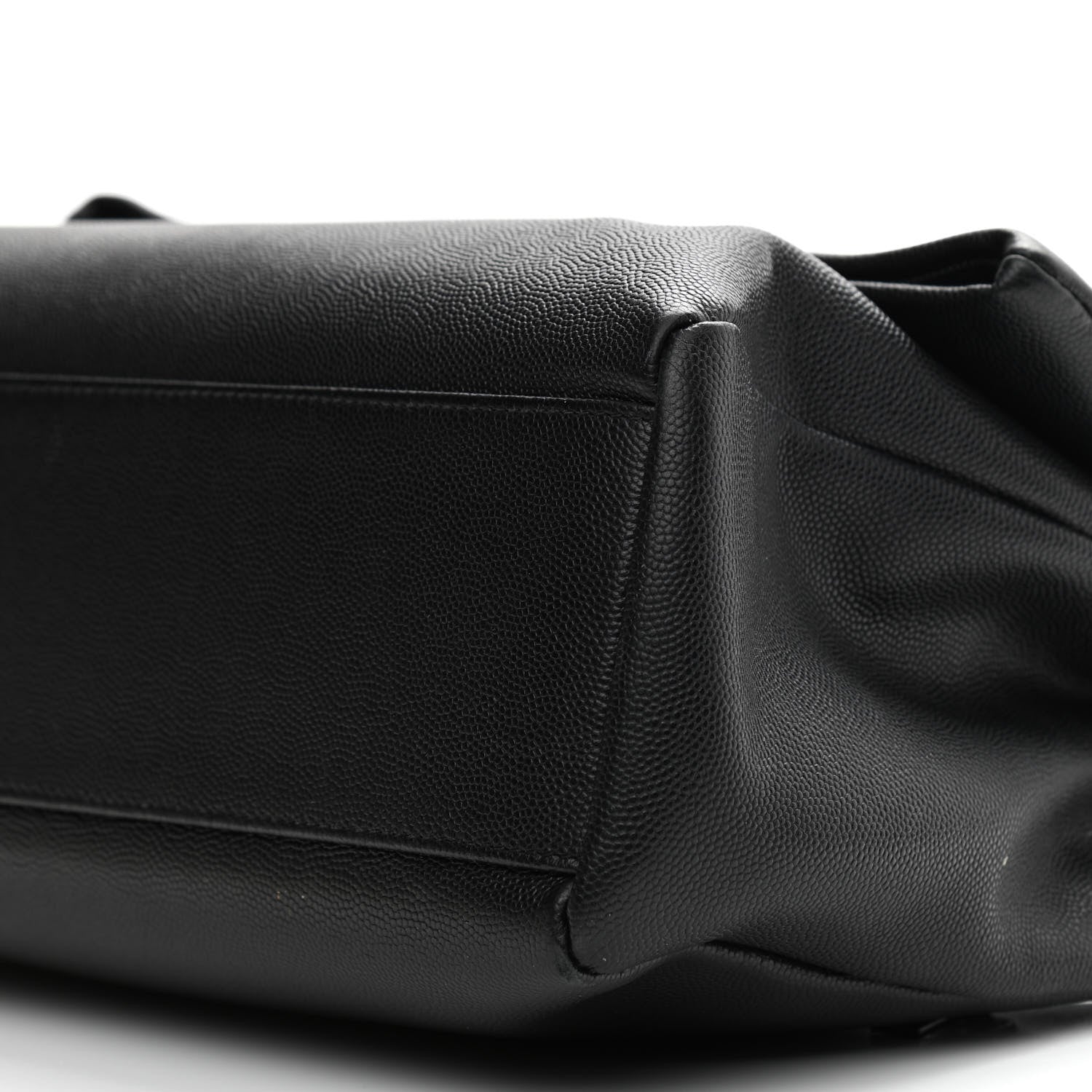 Saint Laurent Grain De Poudre Medium West Hollywood Monogram Fold-Over Black 11 of 11