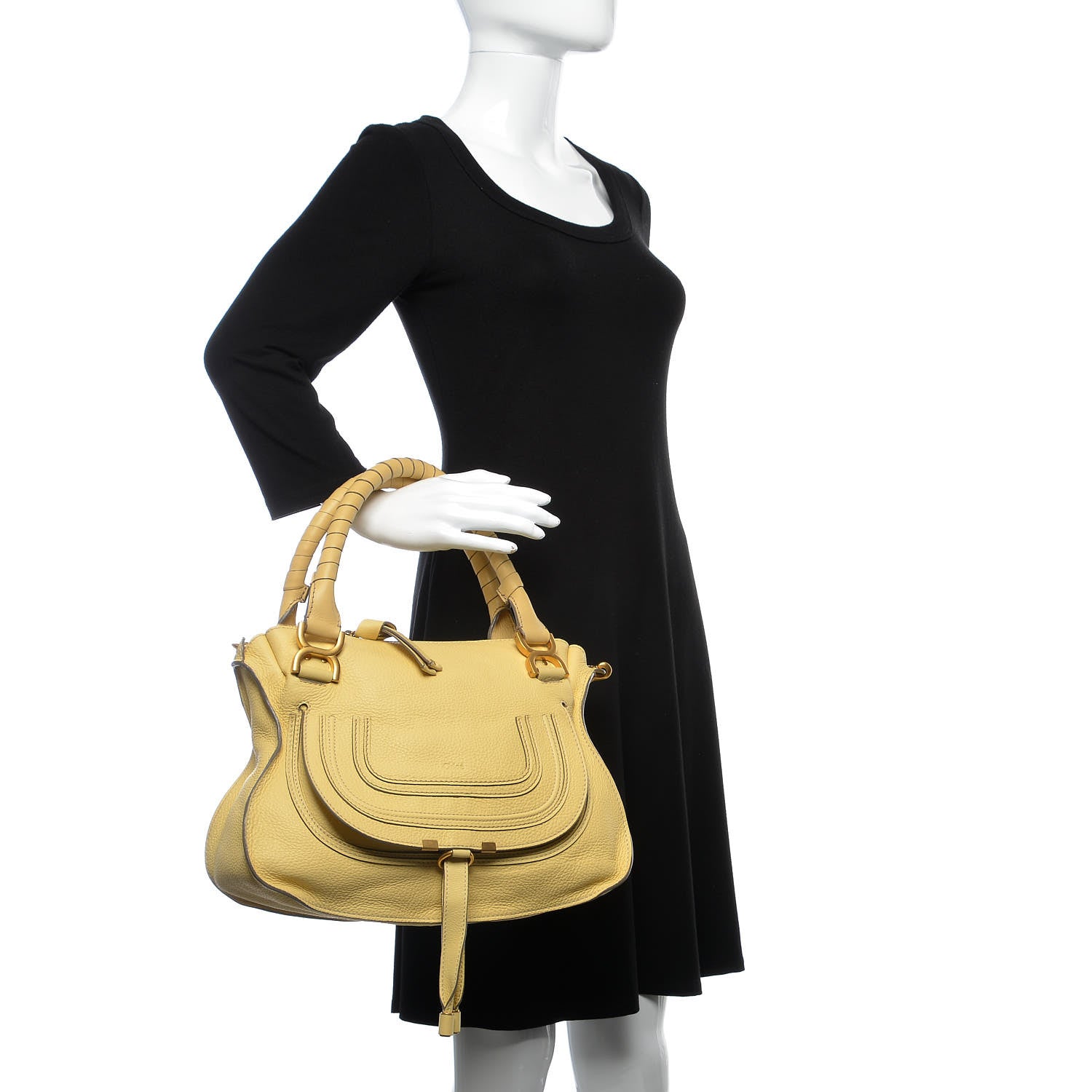 Chloe Calfskin Medium Marcie Satchel Sunlight 3 of 13