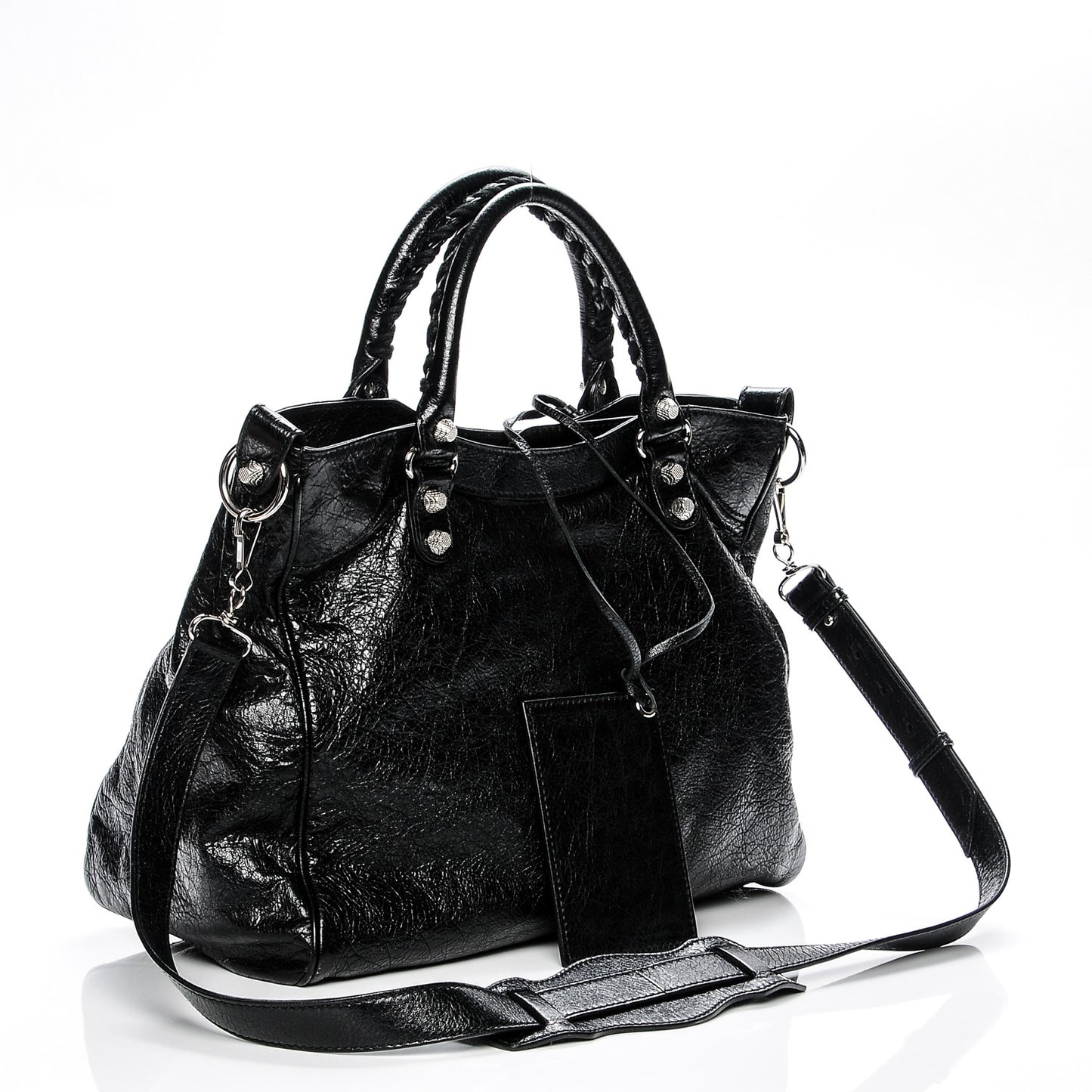 Agneau Giant 12 Silver Hardware Velo Black