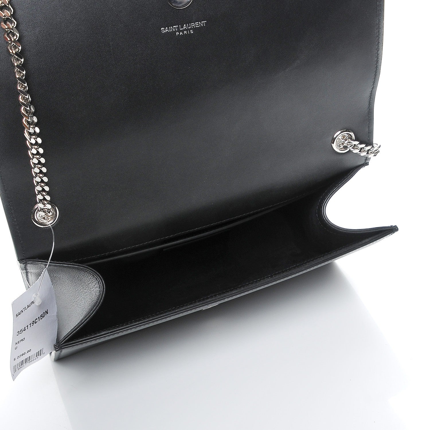 Saint Laurent Smooth Calfskin Medium Classic Monogram Kate Tassel Satchel Black 5 of 7