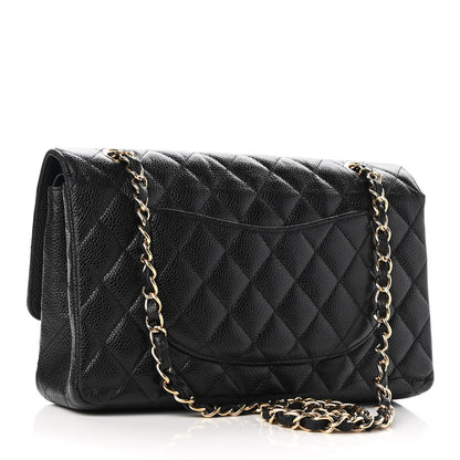 Chanel Caviar Quilted Medium Double Flap Black 3 of 13