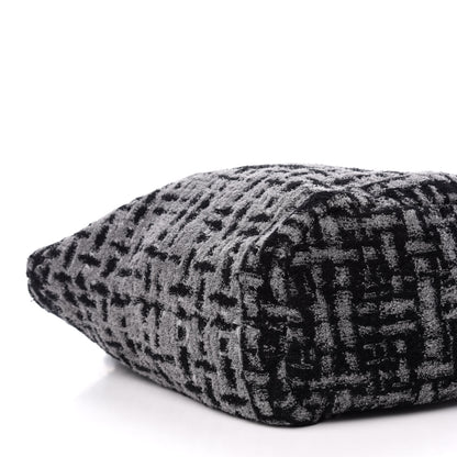 Chanel Terry Cotton CC Tote Black Grey 8 of 14