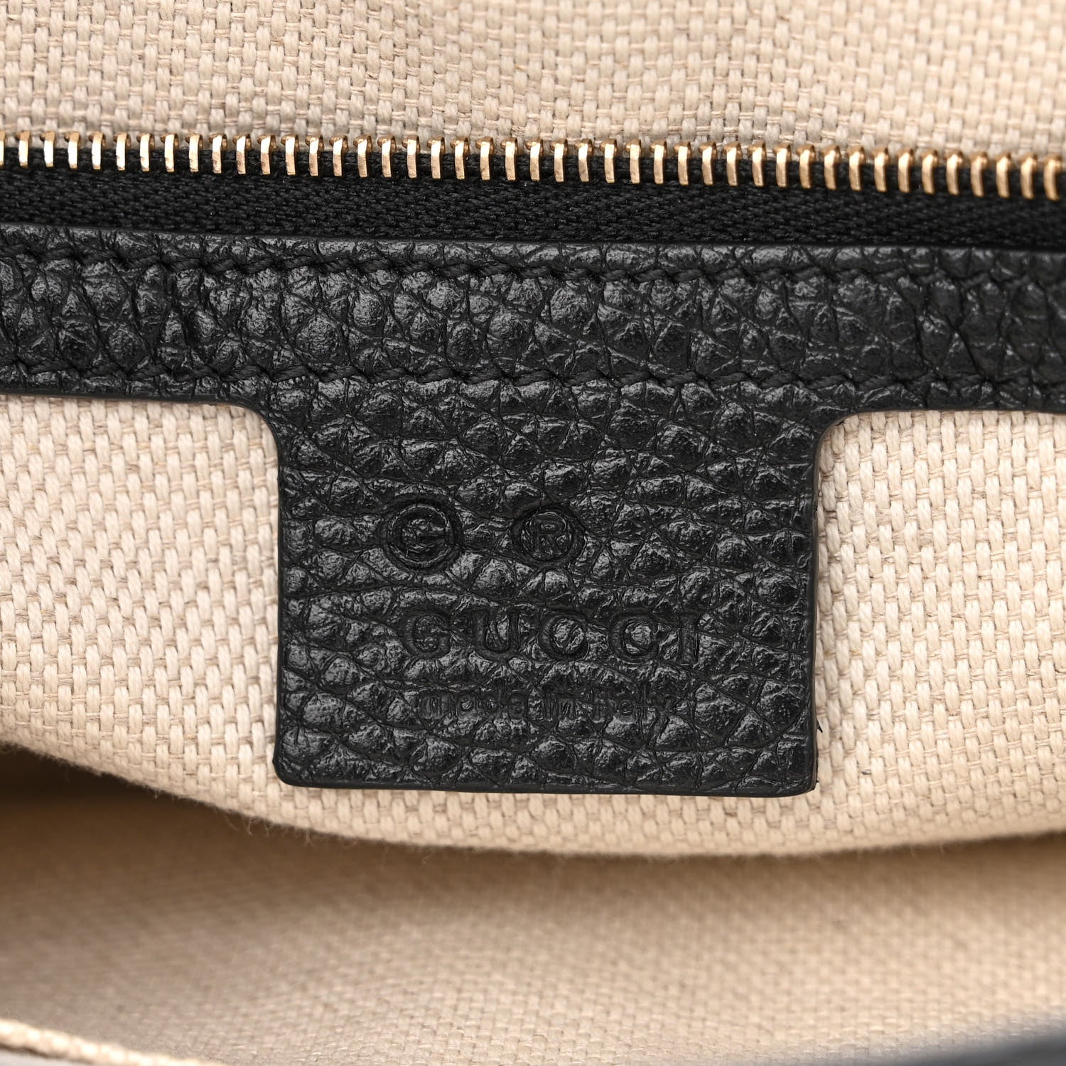 Gucci Pebbled Calfskin Medium Soho Flap Crossbody Black 6 of 10