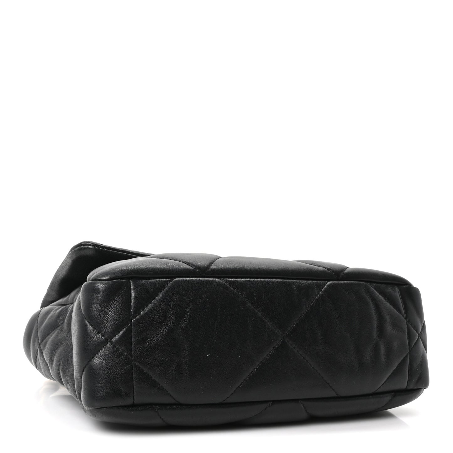 Lambskin Quilted Medium Chanel 19 Flap Black
