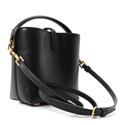 Saint Laurent Shiny Calfskin Le 37 Mini Bucket Bag Black 2 of 8