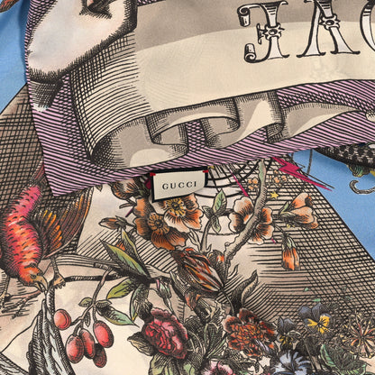 Gucci Silk Blind for Love Square Scarf Multicolor 3 of 3