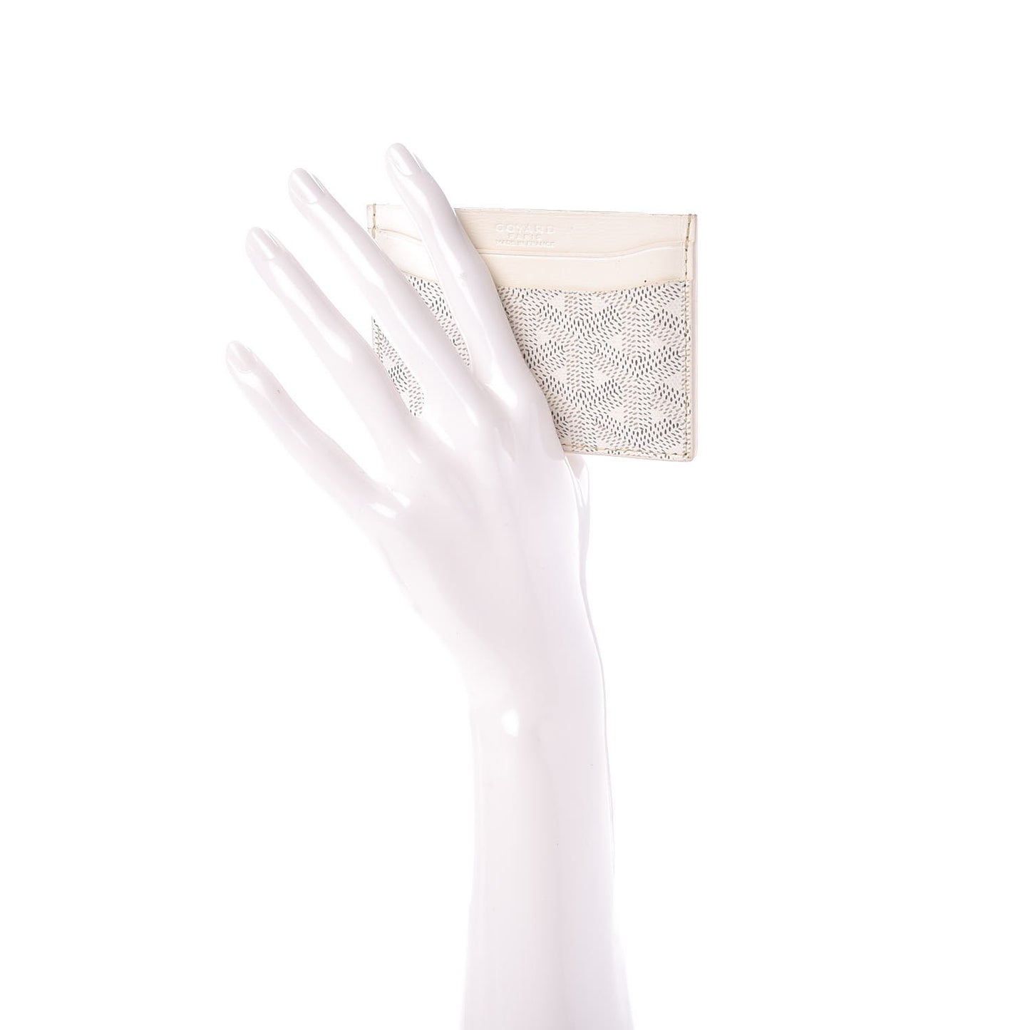 Goyardine Saint Sulpice Card Holder White