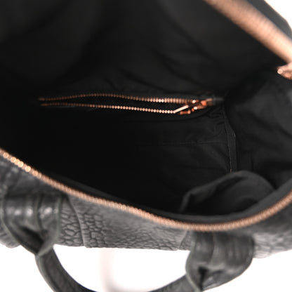 Alexander Wang Pebbled Lambskin Rockie Black Rose Gold Hardware 5 of 9