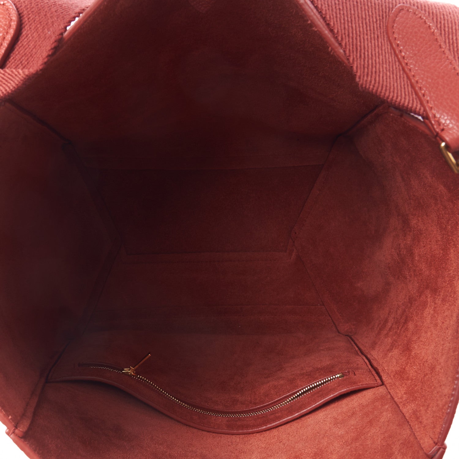 Celine Soft Grained Calfskin Sangle Bucket Bag Red 6 of 8