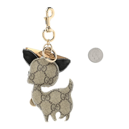 Gucci GG Supreme Monogram Dog Key Charm 2 of 5