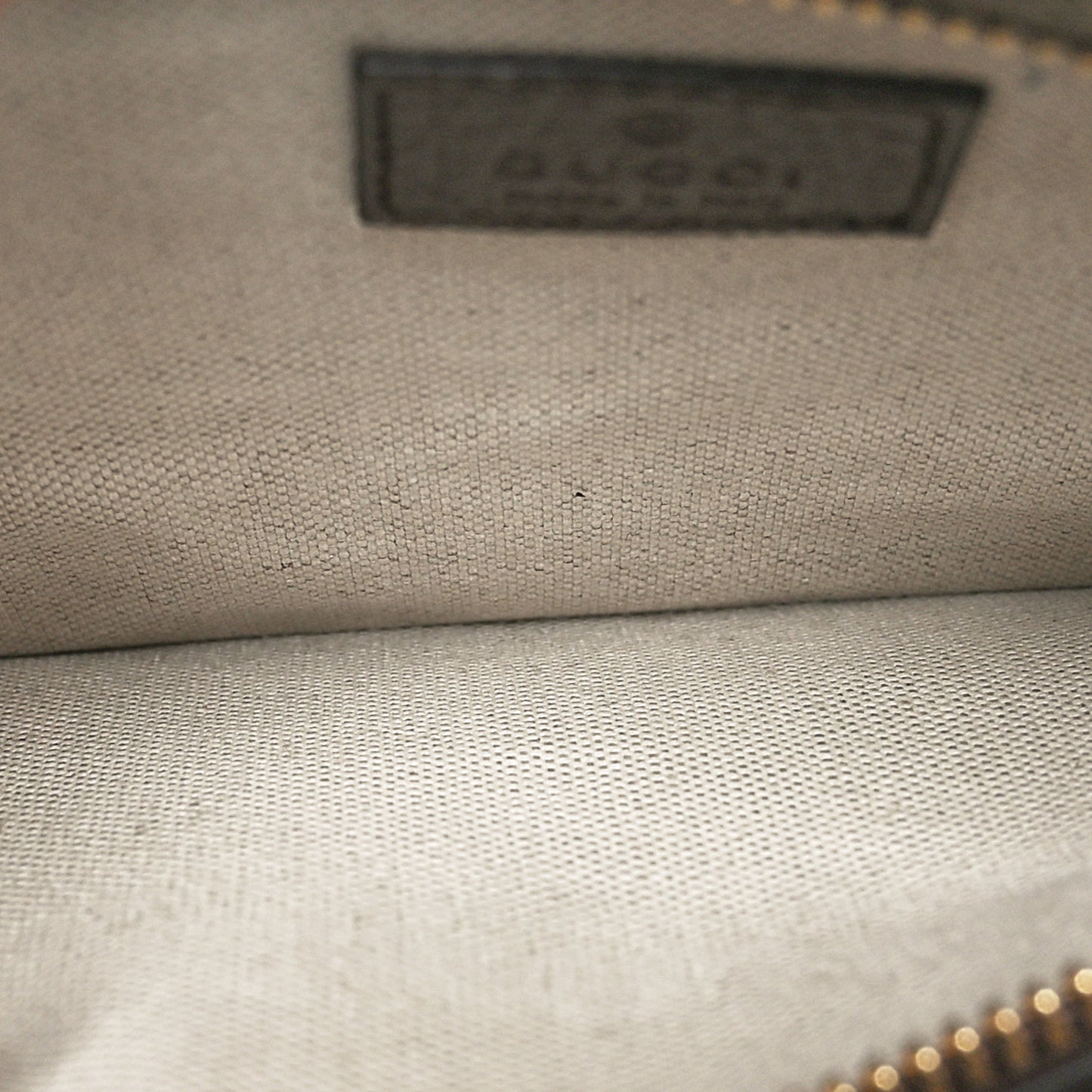 GG Supreme Monogram Textured Dollar Calfskin Blondie Belt Bag Beige Ebony New Acero