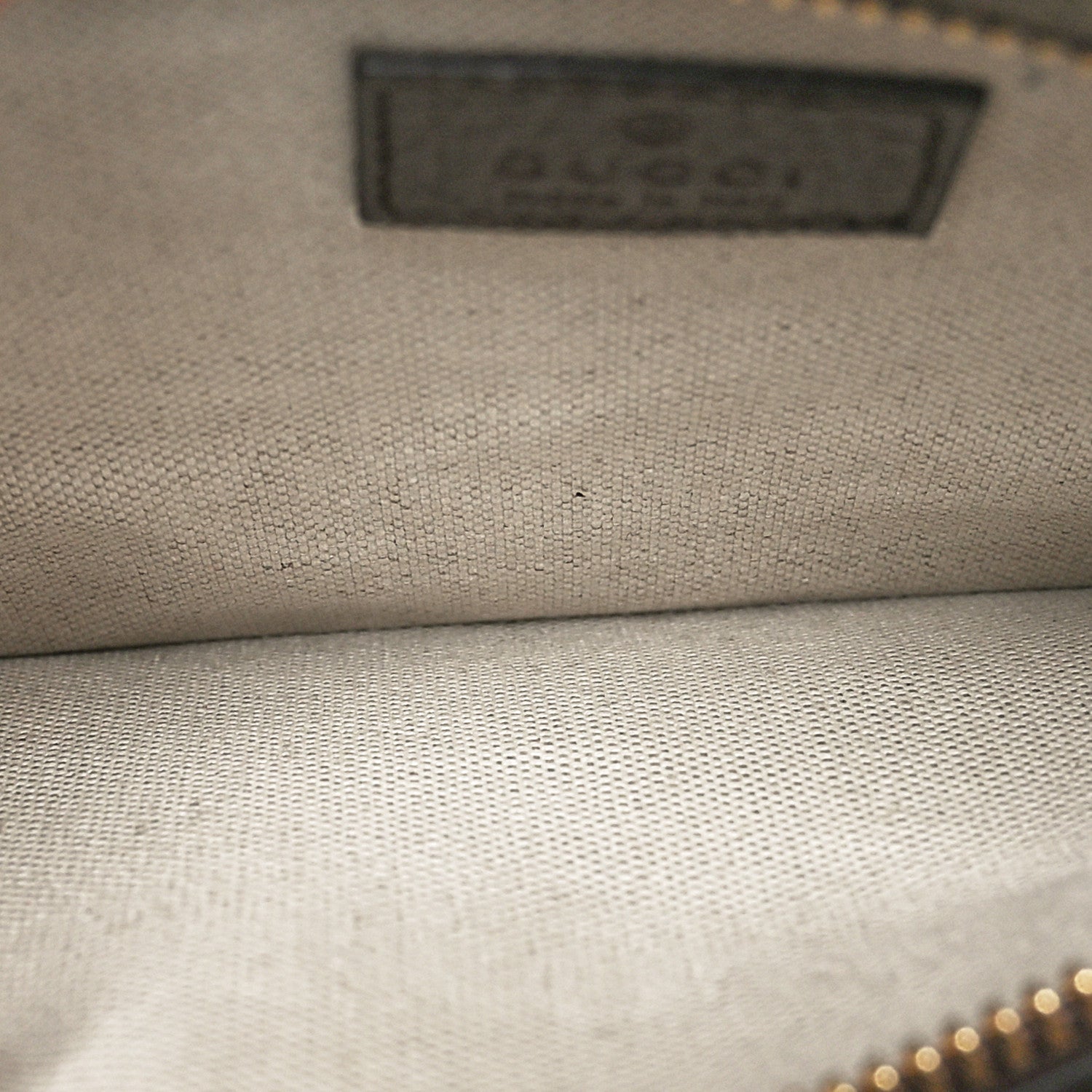 Gucci GG Supreme Monogram Textured Dollar Calfskin Blondie Belt Bag Beige Ebony New Acero 5 of 9