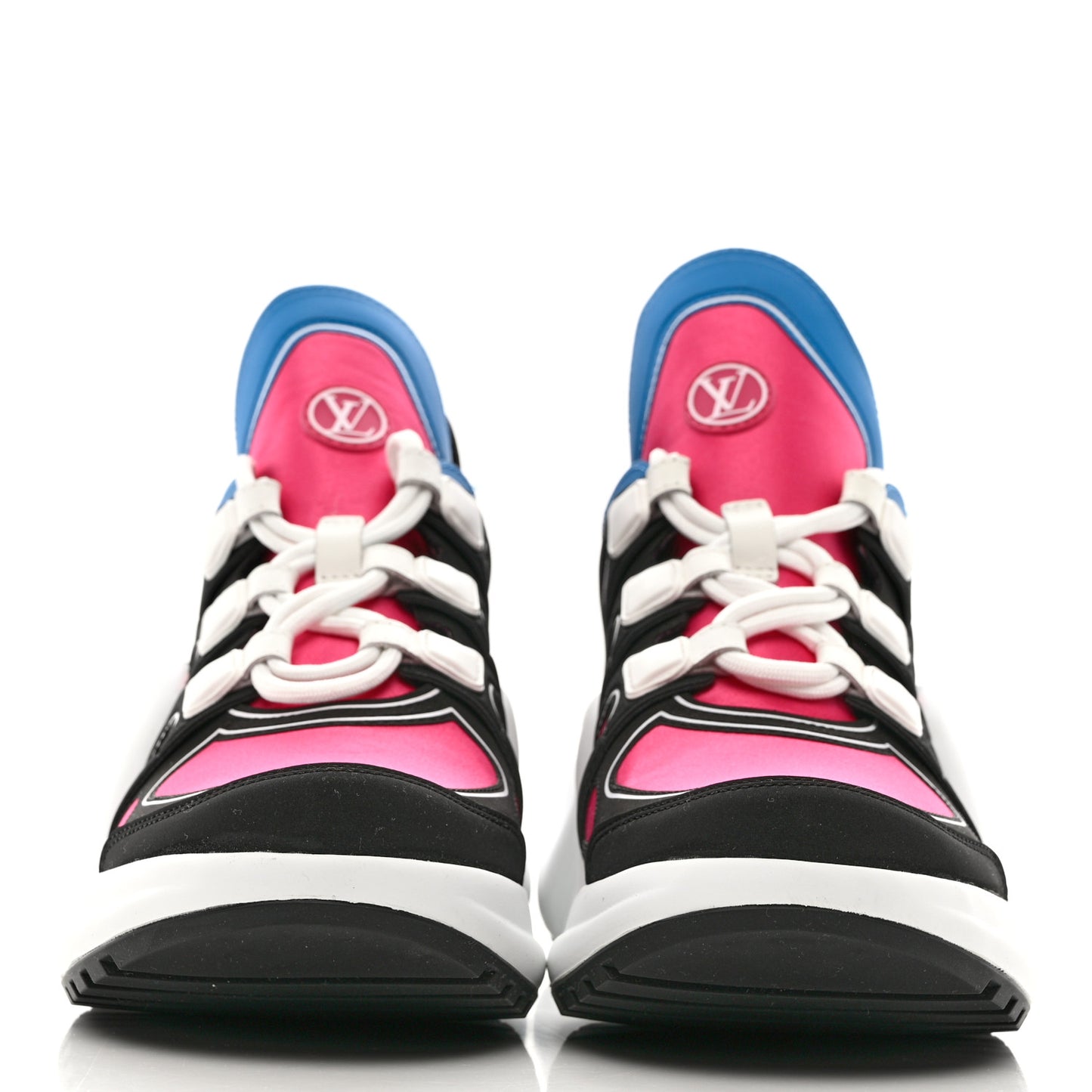 Calfskin Technical Satin LV Archlight Sneakers 39 Rose Pop Pink