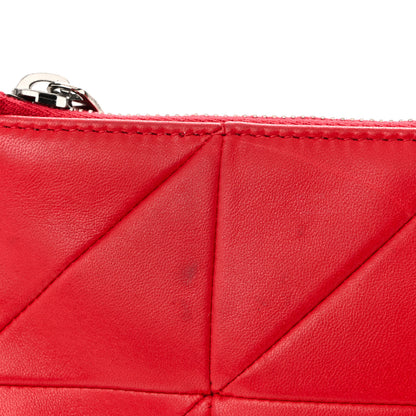 Saint Laurent Lambskin Patchwork Monogram Jamie Document Holder Red 11 of 11