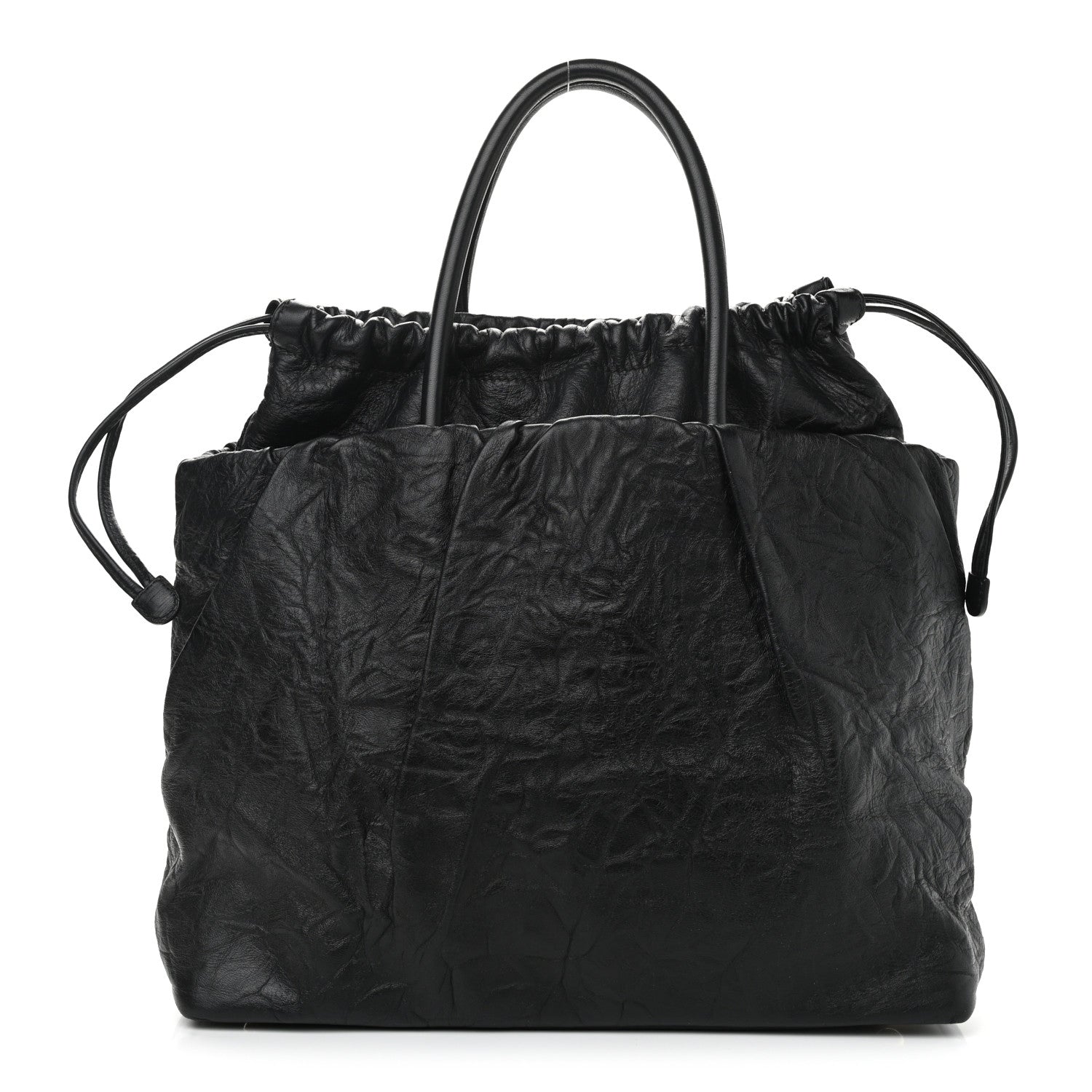 Dolce & Gabbana Lambskin Drawstring Shoulder Bag Black 1 of 10