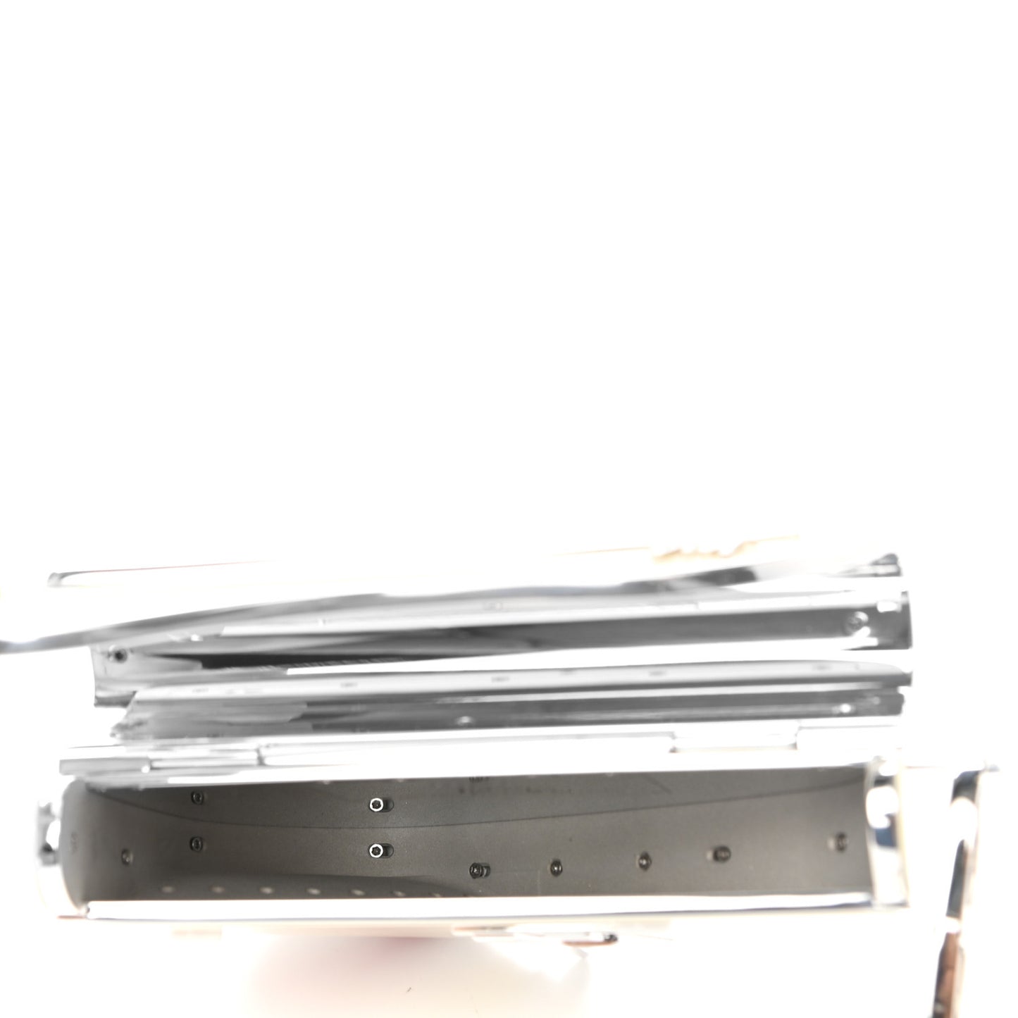 X SHAWN STUSSY Enamel Saddle Charm Key Ring Beige White