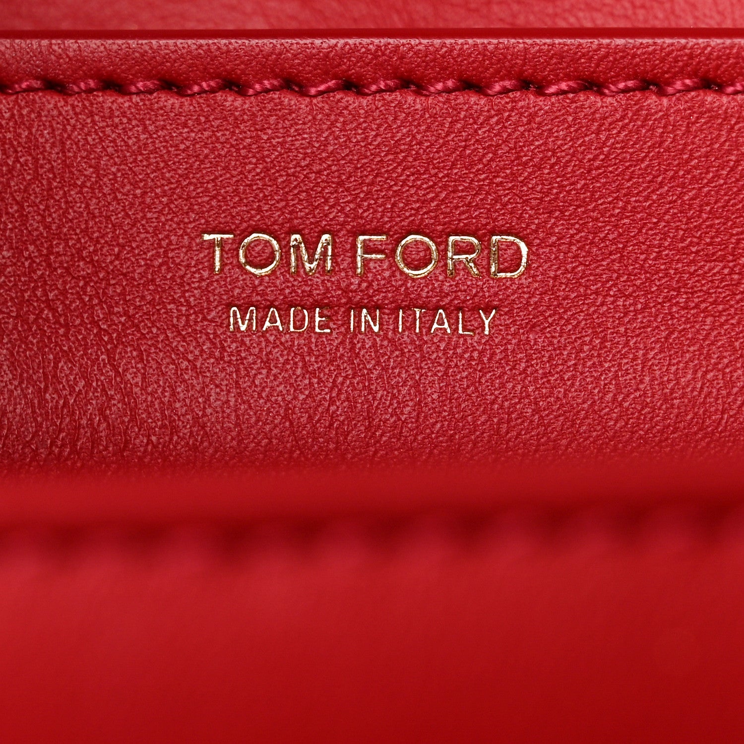 Tom Ford Grained Calfskin Medium Sienna Shoulder Bag Red 6 of 11