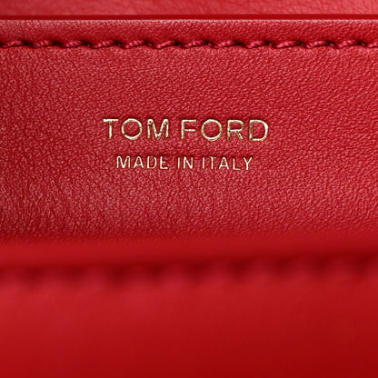 Tom Ford Grained Calfskin Medium Sienna Shoulder Bag Red 6 of 11
