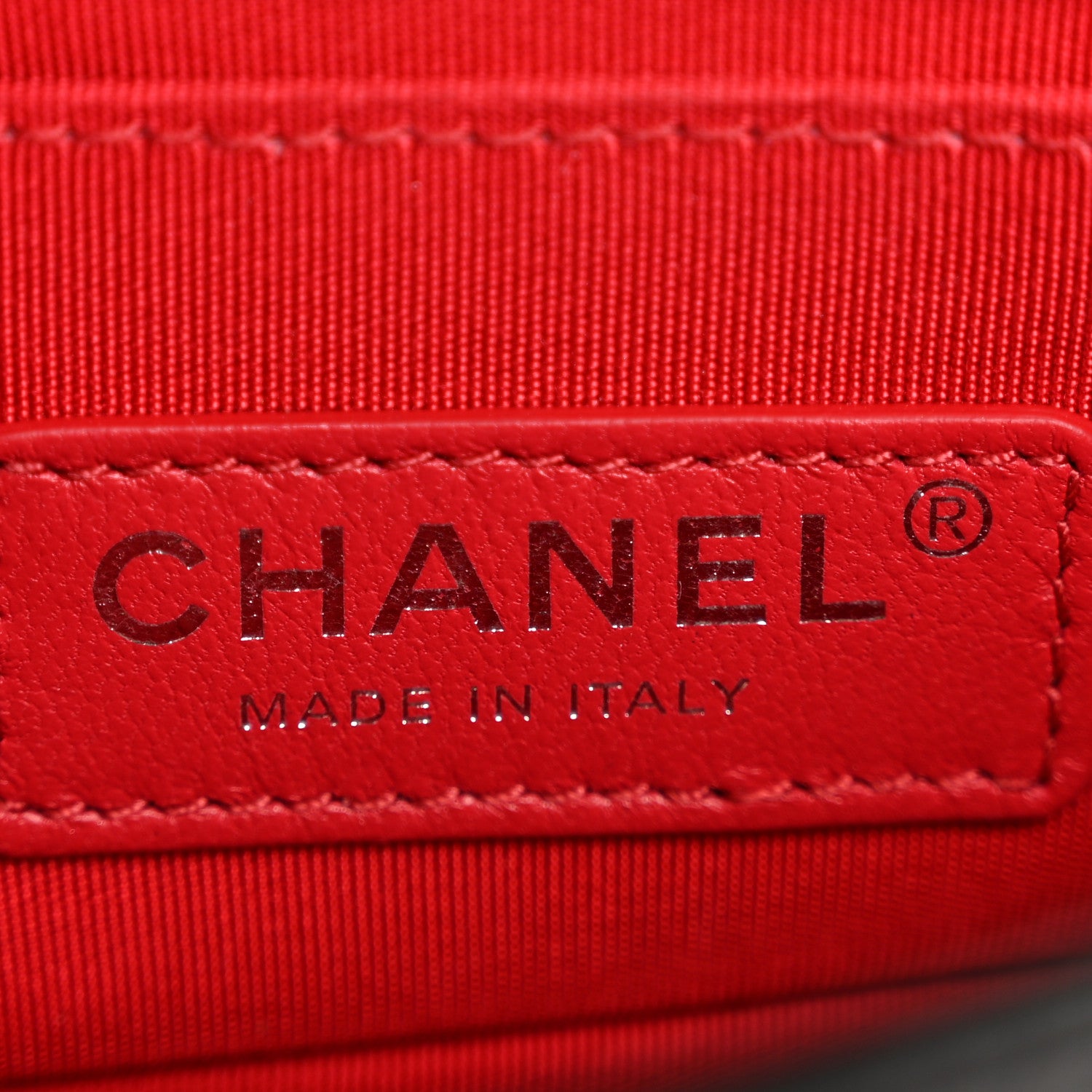 Chanel Lambskin Tweed Logo Embroidered Mini Boy Flap White Red Black 6 of 12