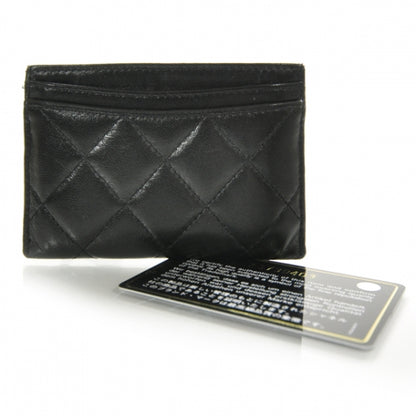 Chanel Lambskin Quilted Card Holder Black 2 of 9