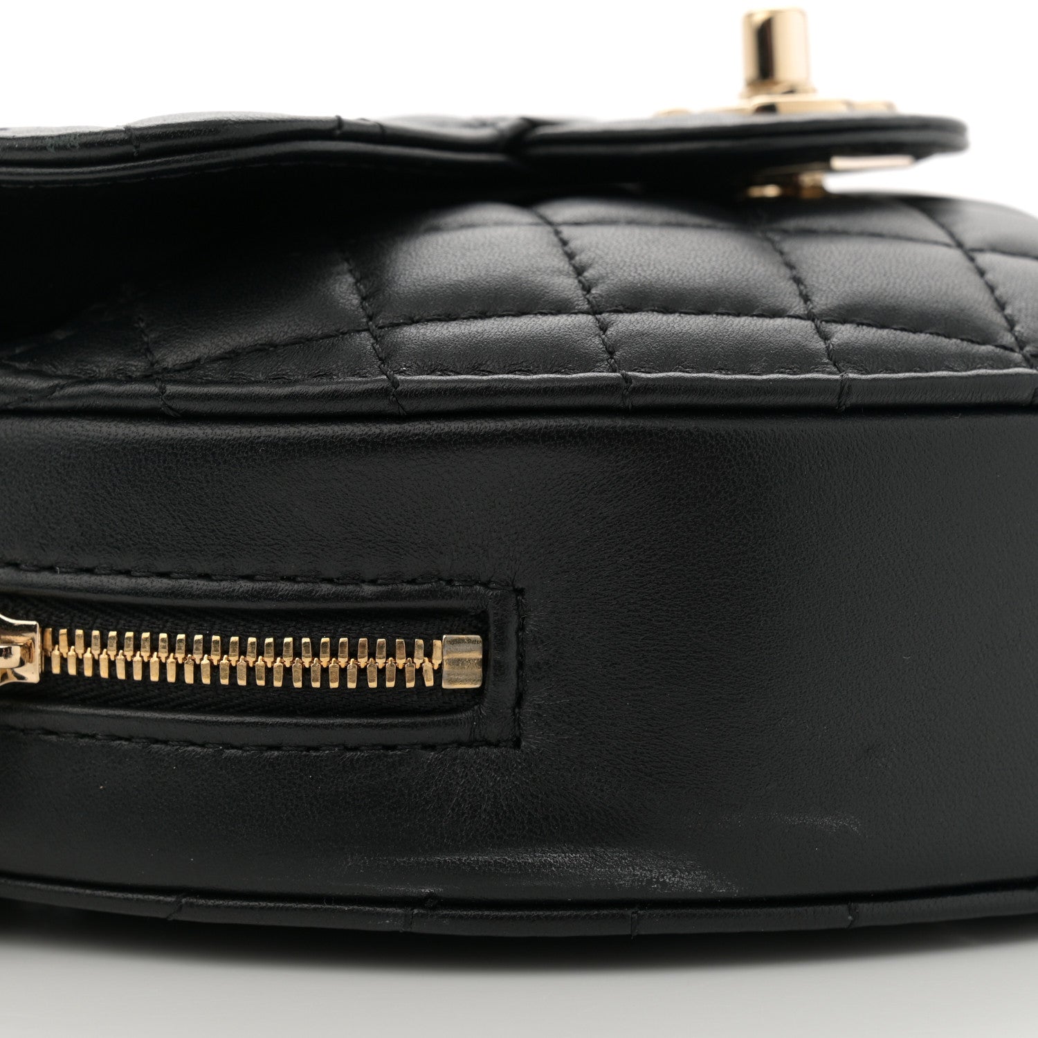 Chanel Lambskin Quilted CC In Love Heart Bag Black 9 of 12