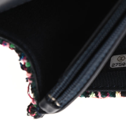 Chanel Tweed Quilted Reissue Wallet On Chain WOC Pink Multicolor 8 of 10
