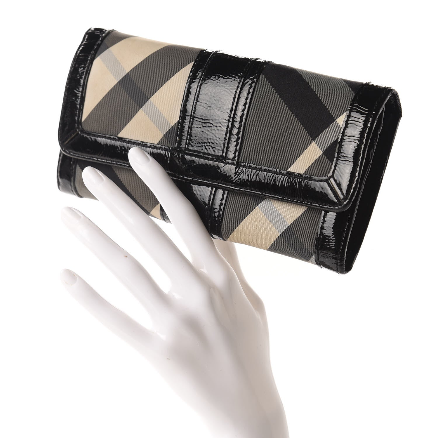 Burberry Beat Check Penrose Continental Wallet Black 2 of 12