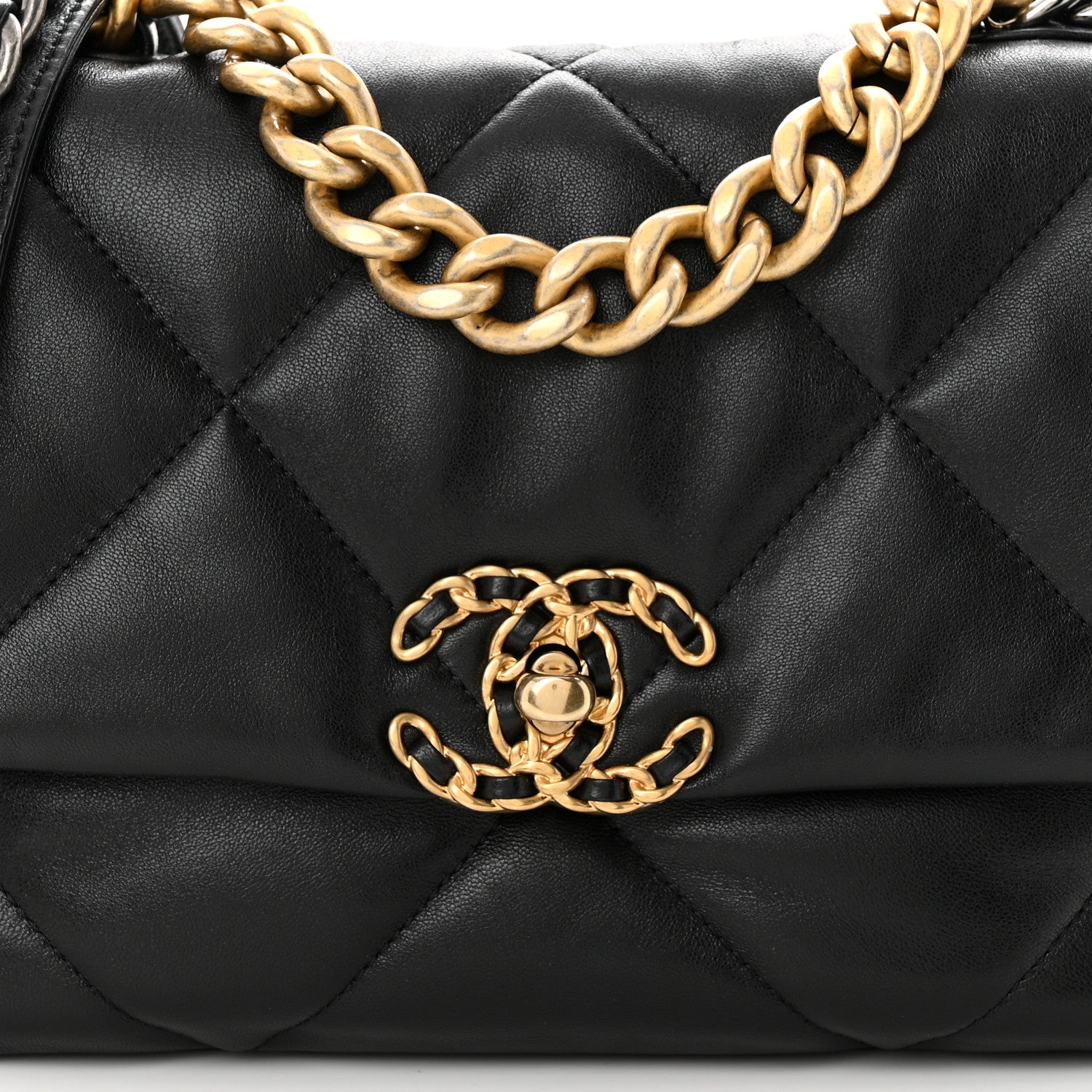 Chanel Lambskin Quilted Medium Chanel 19 Flap Black 8 of 10