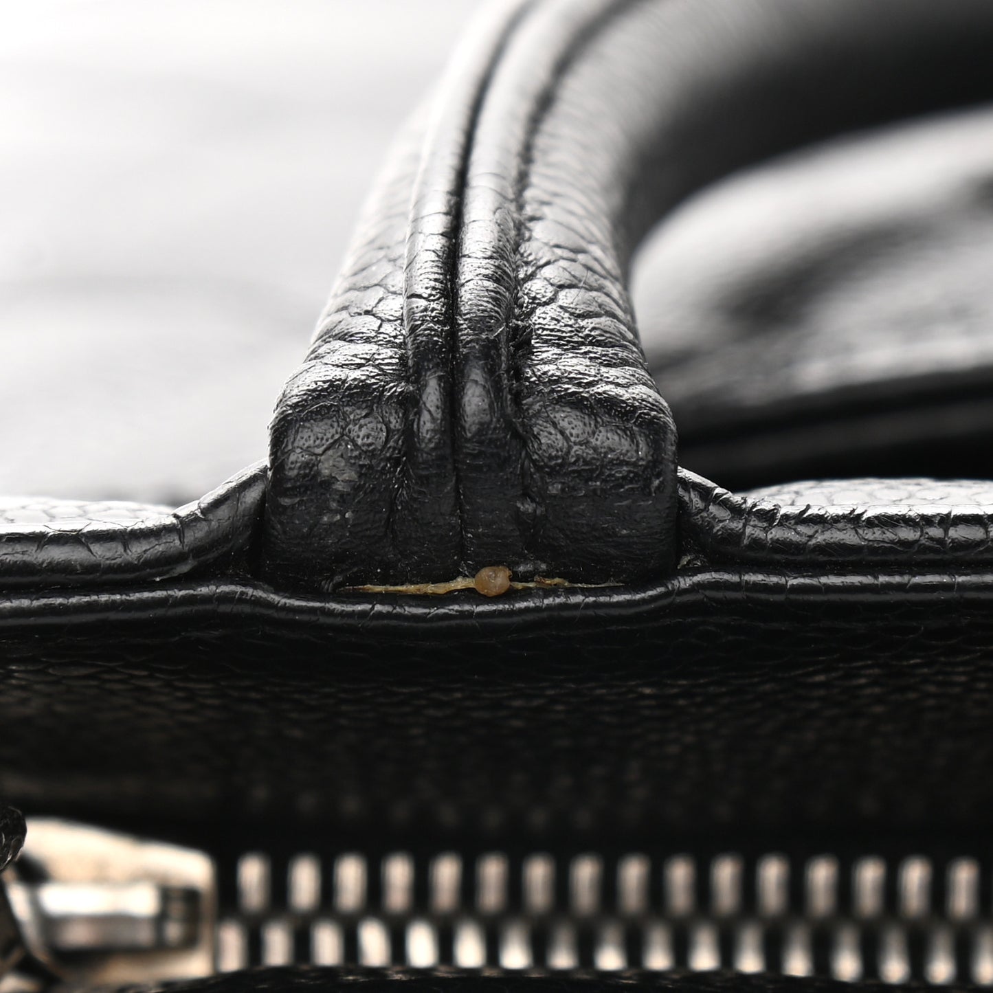 Caviar Quilted Medallion Tote Black