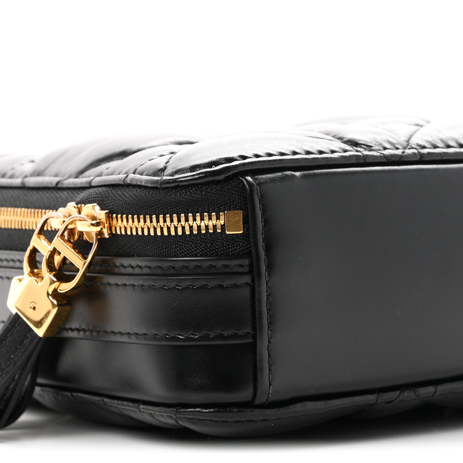 Christian Dior Calfskin Macrocannage Caro Box Bag Black 8 of 10