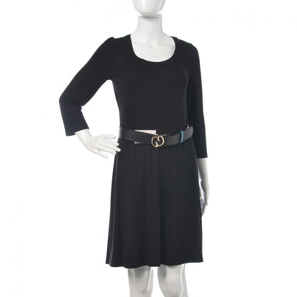 Gucci Dollar Calfskin 1973 Reversible Belt 80 32 Black Deep Cobalt 2 of 5