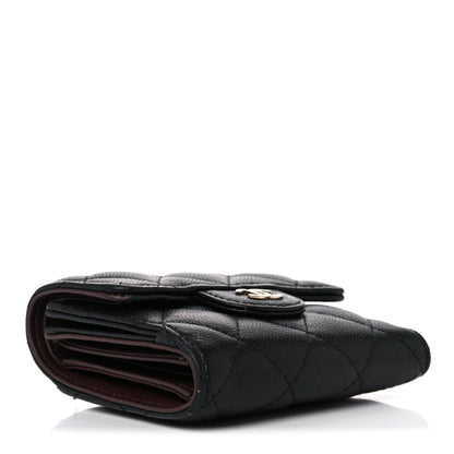 Chanel Caviar Quilted Compact Flap Wallet Black 4 of 11