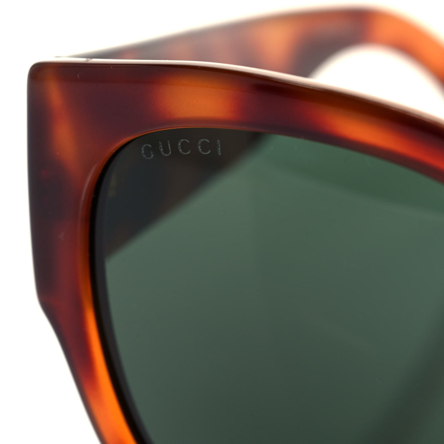 Acetate Square Frame Sunglasses GG0142SA Tortoise