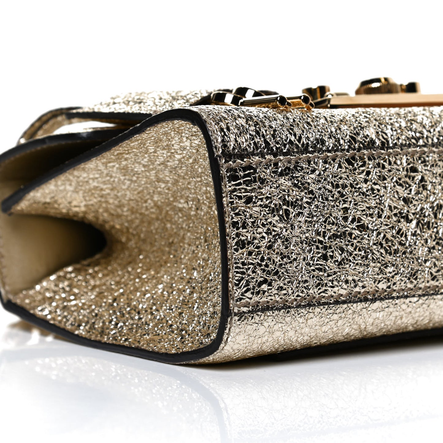 Galassia Small Padlock Shoulder Bag Platino