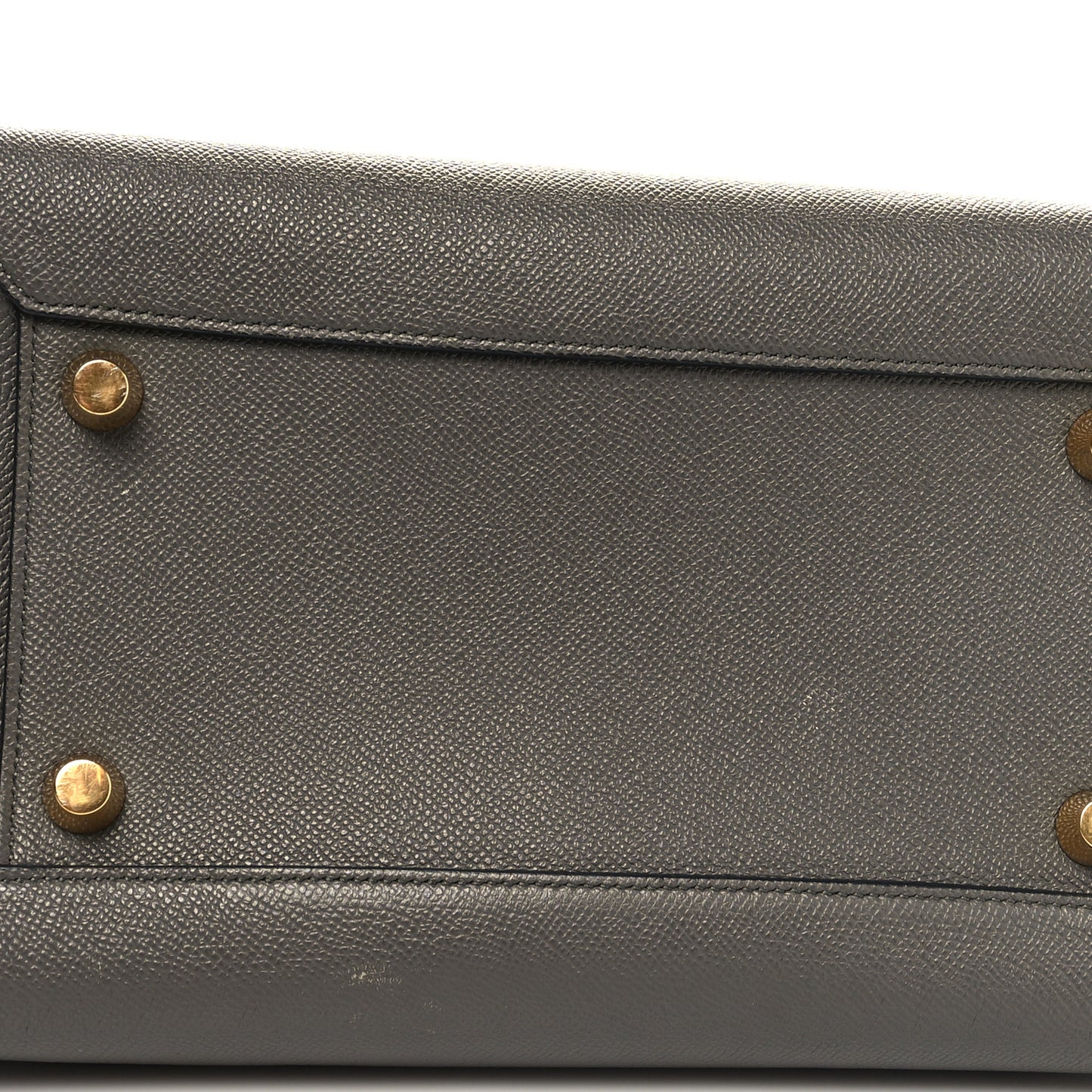 Grained Calfskin Mini Belt Bag Grey