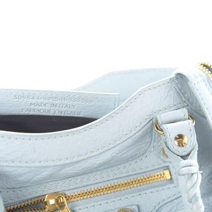 Balenciaga Agneau Giant 12 Gold Hardware Mini City Bleu Dragee 9 of 10