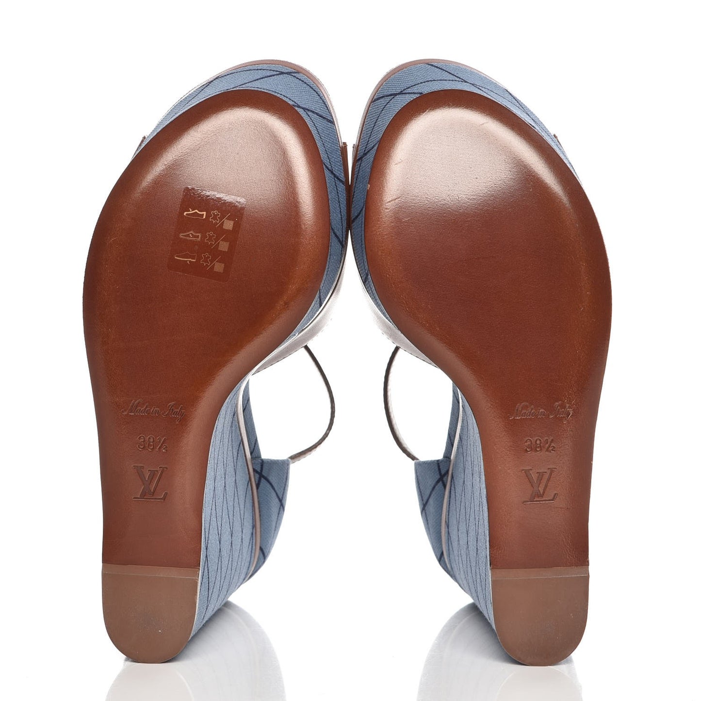 Denim Malletage Blossom Wedge Sandal 38.5
